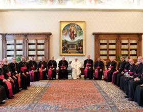 Bispo Dom Joaquín Pertíñez  e outros bispos da Amazônia in visita ad Limina no Vaticano